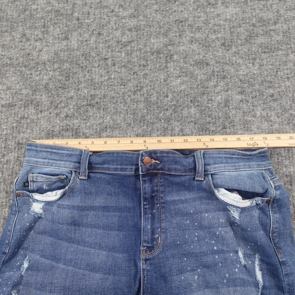 Judy Blue Womens Shorts 3XL Denim Cut-Off Distressed High‎ Rise JB15202